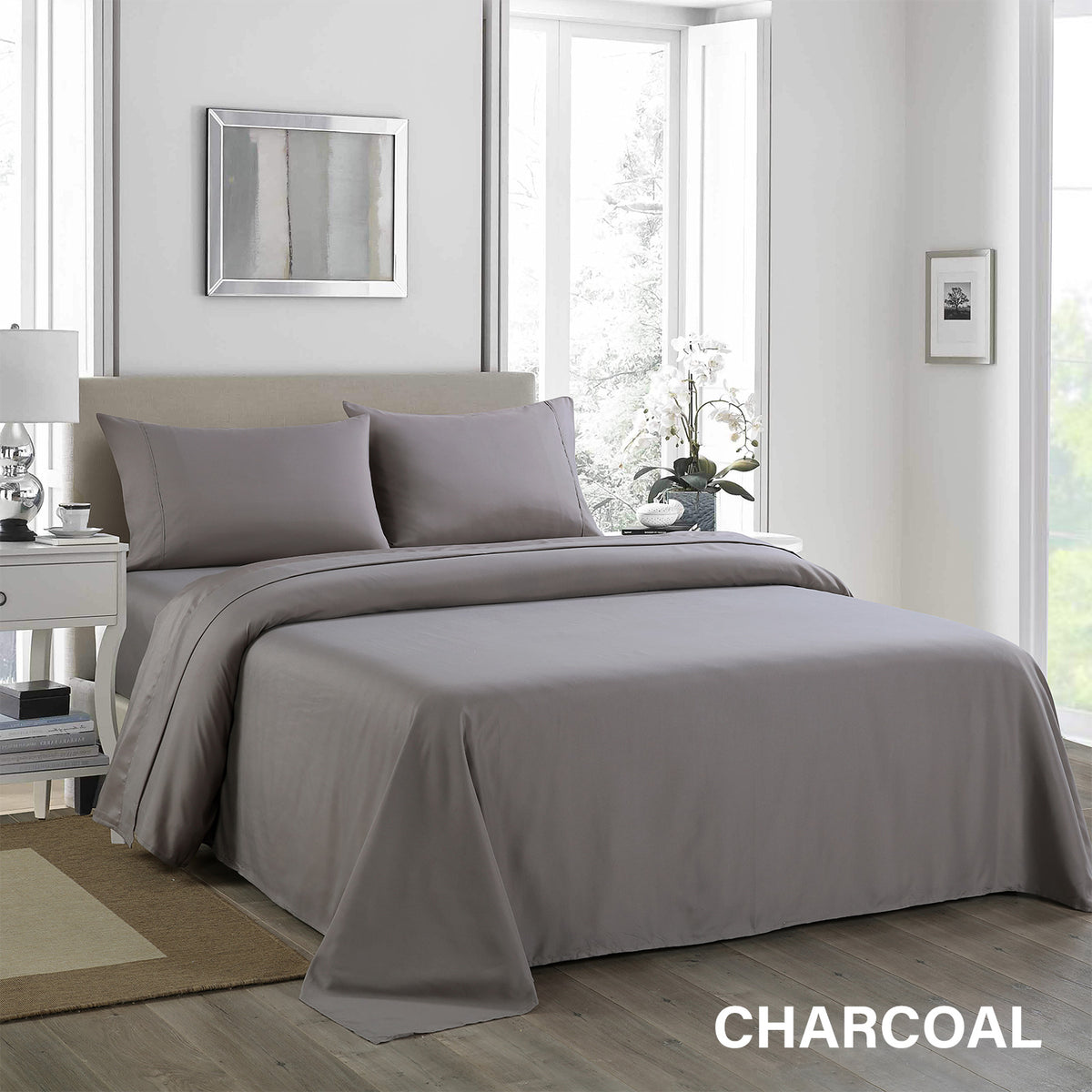 Royal Comfort 1200 Thread Count Sheet Set 4 Piece Ultra Soft… - V160-205602