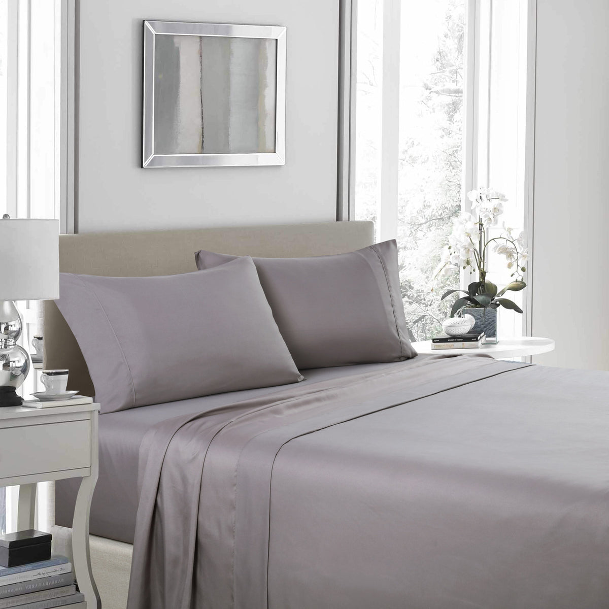 Royal Comfort 1200 Thread Count Sheet Set 4 Piece Ultra Soft… - V160-205610