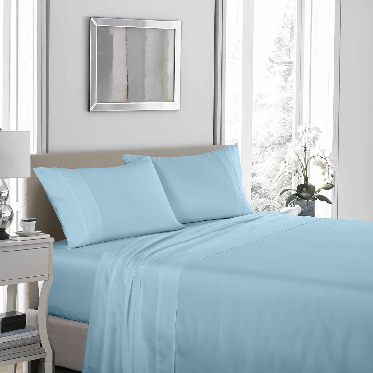 Royal Comfort 1200 Thread Count Sheet Set 4 Piece Ultra Soft… - V160-205611