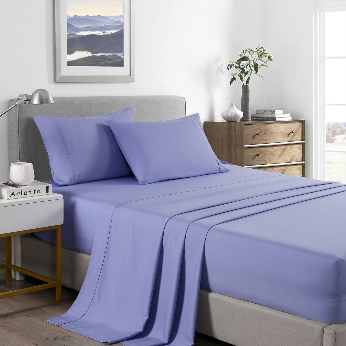 Royal Comfort 2000 Thread Count Bamboo Cooling Sheet Set Ultra… - V160-205649
