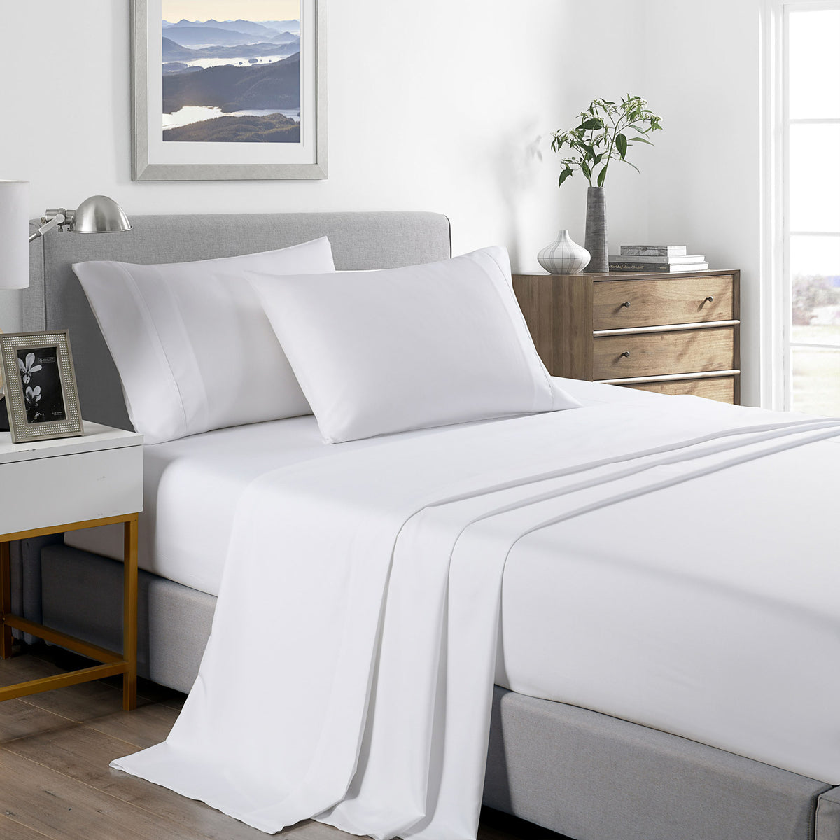 Royal Comfort 2000 Thread Count Bamboo Cooling Sheet Set Ultra… - V160-205652