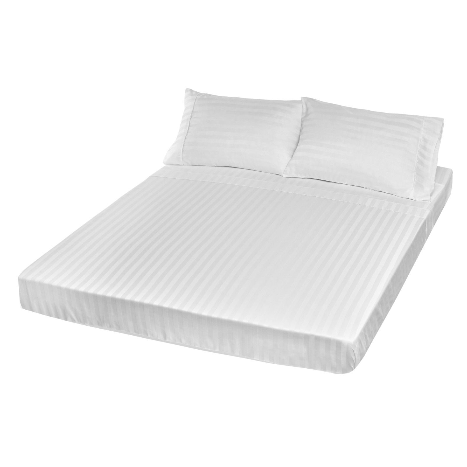 Royal Comfort 1200TC Sheet Set Damask Cotton Blend Ultra Soft… - V160-231655