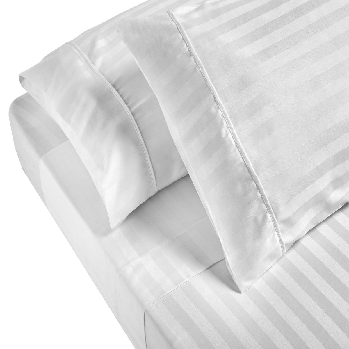 Royal Comfort 1200TC Sheet Set Damask Cotton Blend Ultra Soft… - V160-231655