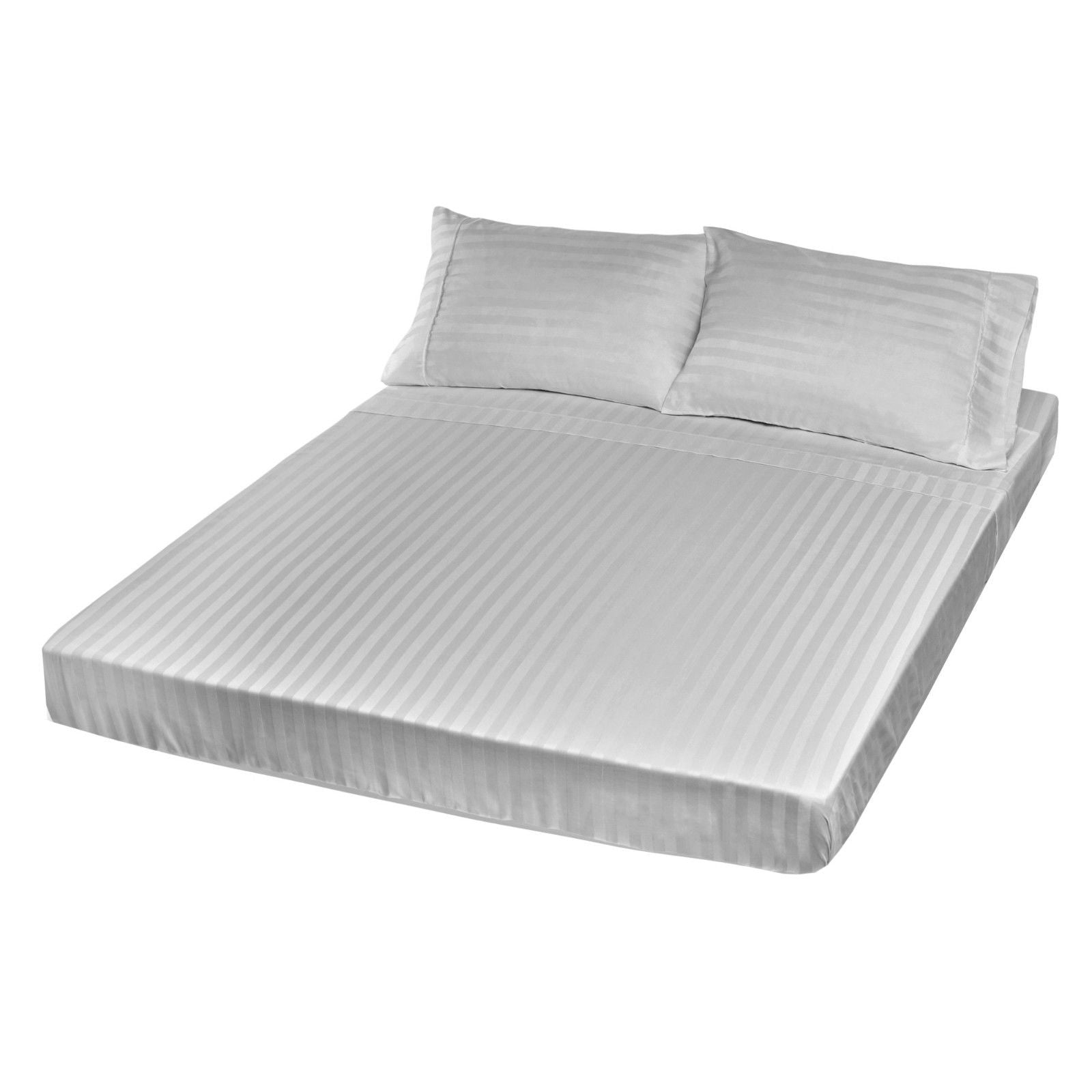 Royal Comfort 1200TC Sheet Set Damask Cotton Blend Ultra Soft… - V160-231657