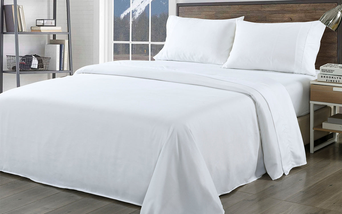 Royal Comfort Bamboo Blend Sheet Set 1000TC and Bamboo Pillows 2… - V160-K2364