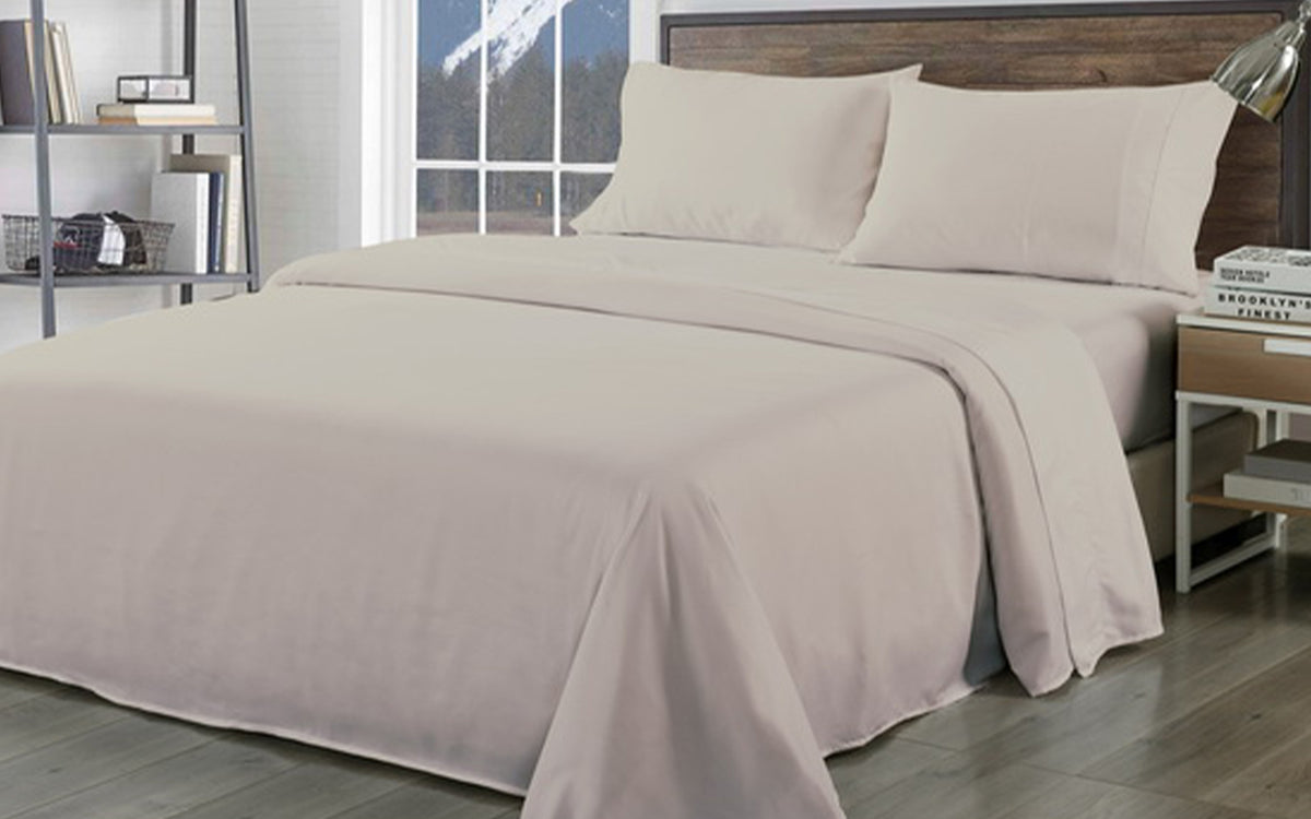 Royal Comfort Bamboo Blend Sheet Set 1000TC and Bamboo Pillows 2… - V160-K2369