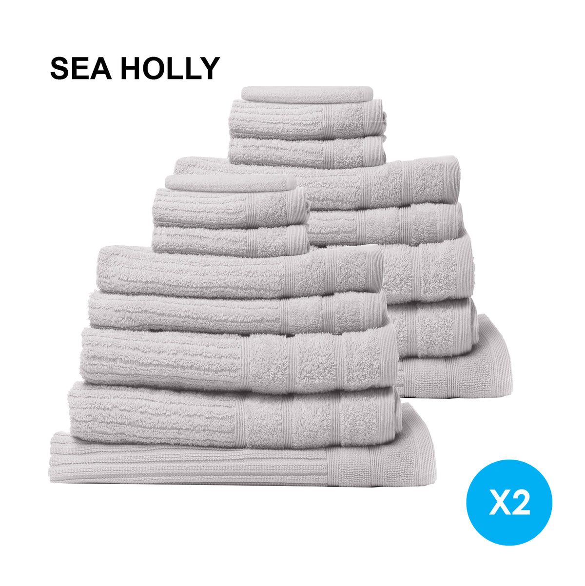 Royal Comfort 16 Piece Egyptian Cotton Eden Towel Set 600GSM… - V160-K2748
