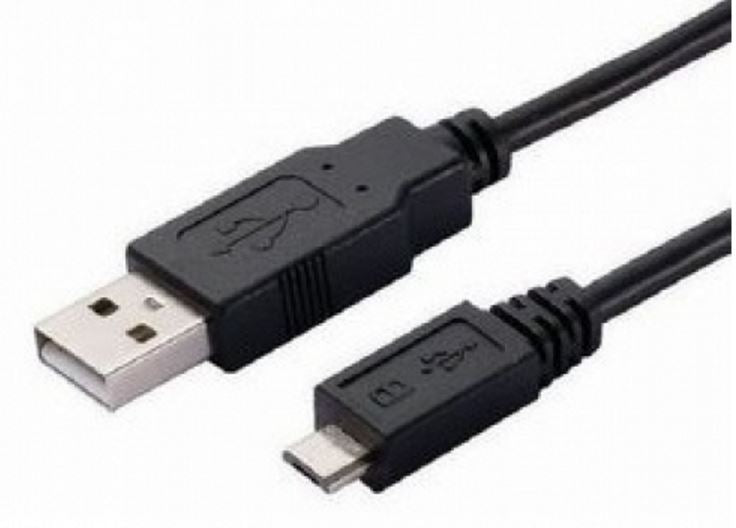 ASTROTEK USB to Micro USB Cable 2m - Type A - Male Black Colour RoHS