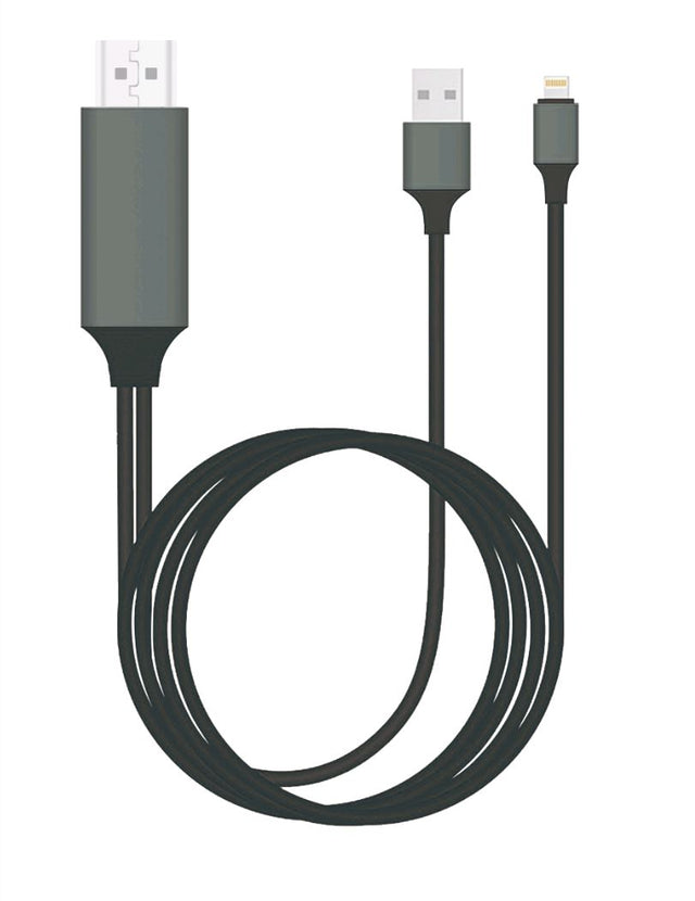 8WARE Generic Plug Play Apple Compatible Pin to HDMI 2m Cable for iPhone iPad