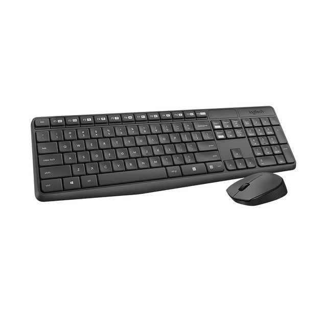 LOGITECH MK235 Wireless Keyboard & 2.4GHz Wireless Battery Life 8 Shortcut keys