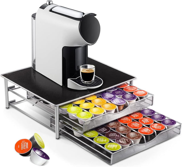 CARLA K Cup Coffee Pod Drawer for 72 Pods Storage Kitchen Counter Organizer