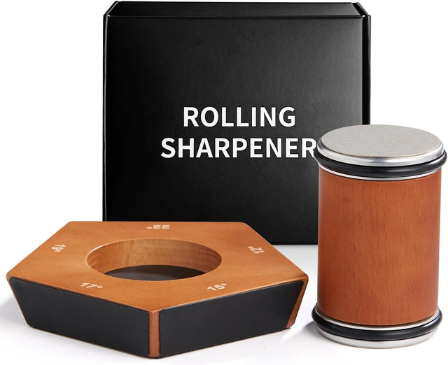 CARLA Rolling Knife Sharpener Kit w/5 Magnetic Angles (12°/15°/17°/19°/22°) Chef