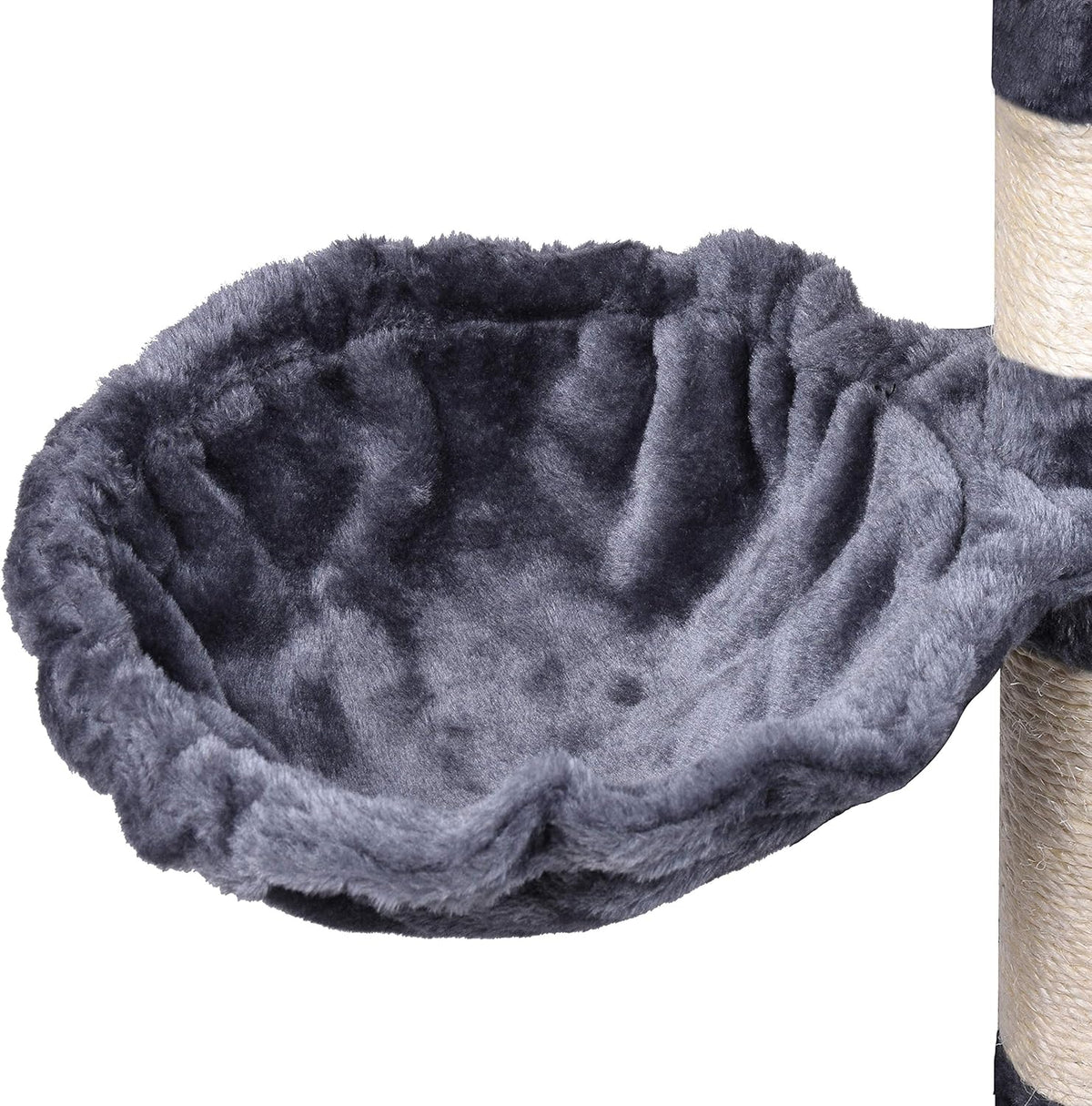 CARLA HOME 120cm Cat Tree for Indoor Cats with Condo, Hammock & Plush Perchfor for Kittens & Adult Cats