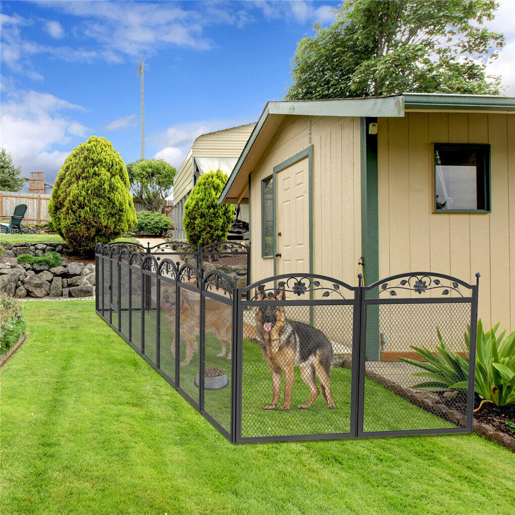 HeavyDuty Metal Dog Playpen w/ Waterproof Border
