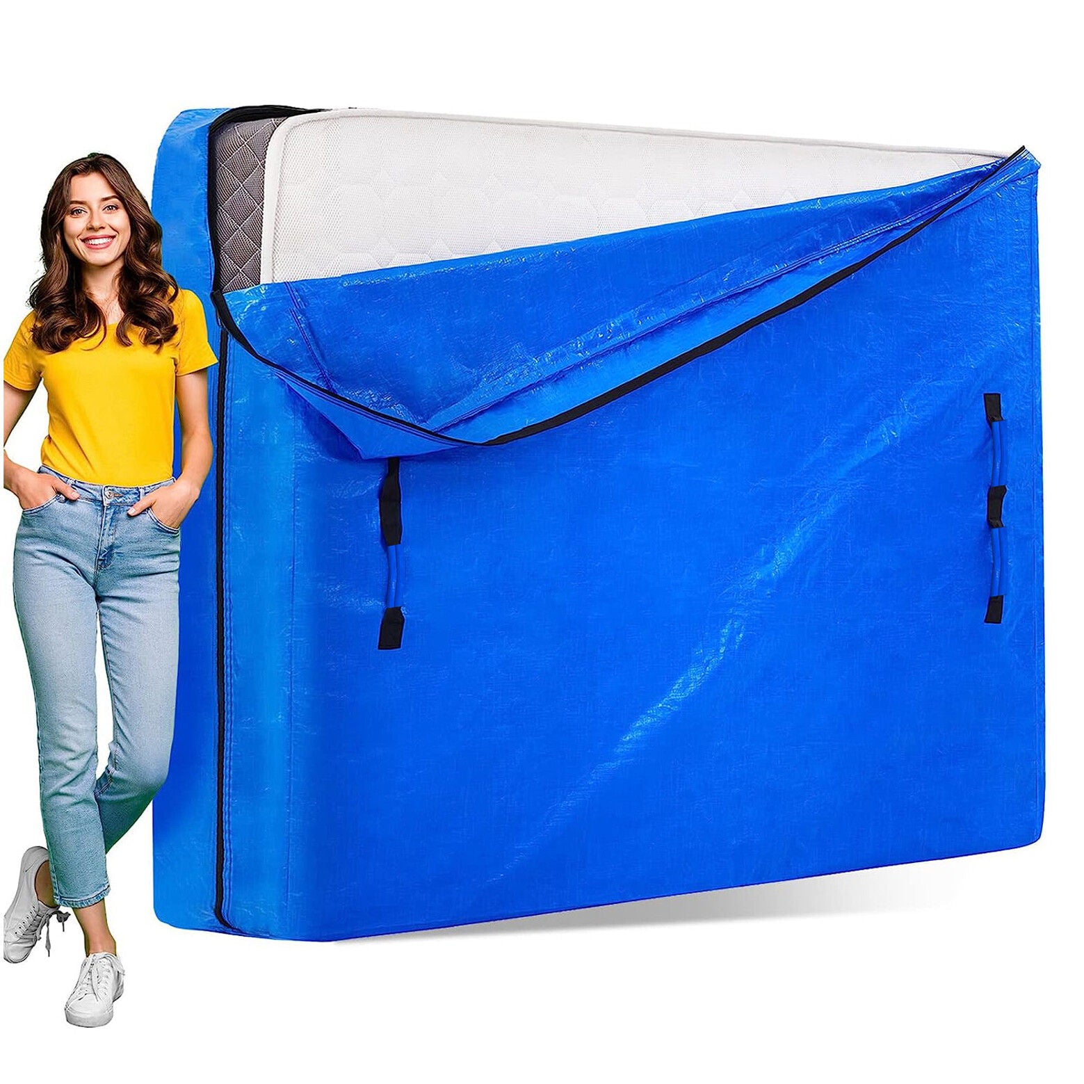 Super King Mattress Bag 210x210x42cm Waterproof Dust Cover