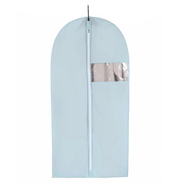Blue Garment Bag 60x120cm Dustproof Suit Dress Coat Protector