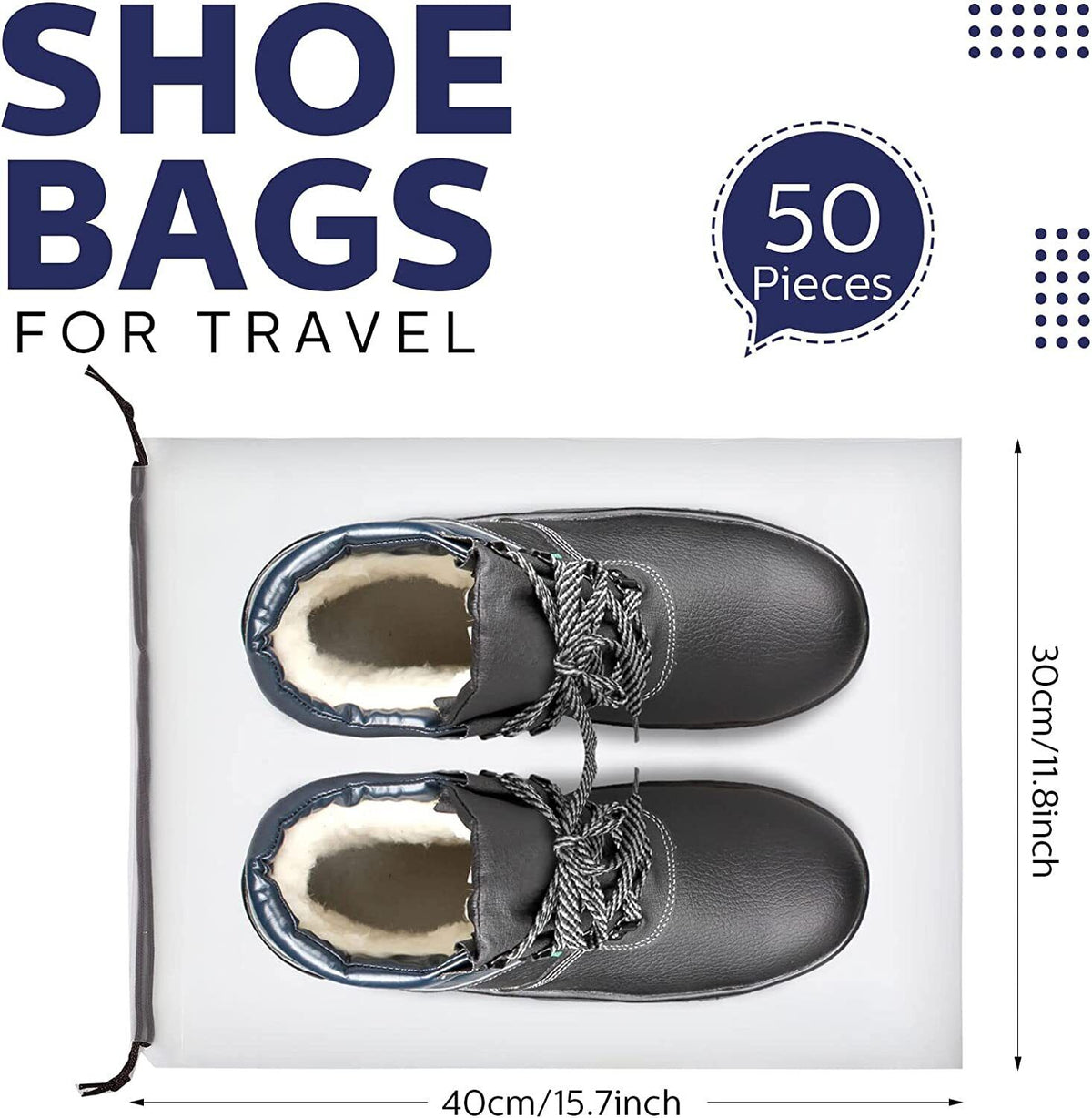 10PCS Travel Shoe Bags Portable Storage Pouch Drawstring Dust Organizer