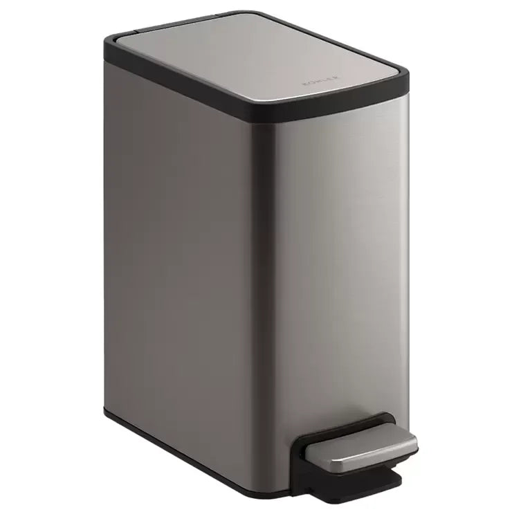 6L Stainless Steel Step Bin 2-Pack for Small Spaces