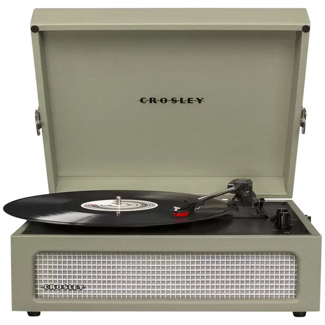 Voyager Bluetooth Portable Turntable Sage - 3 Speed Record Player with Wireless Streaming
