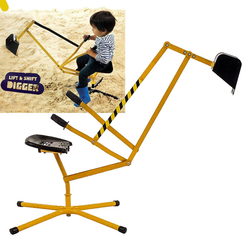 Multi Action Metal Sand Digger Backyard Sandpit Toy