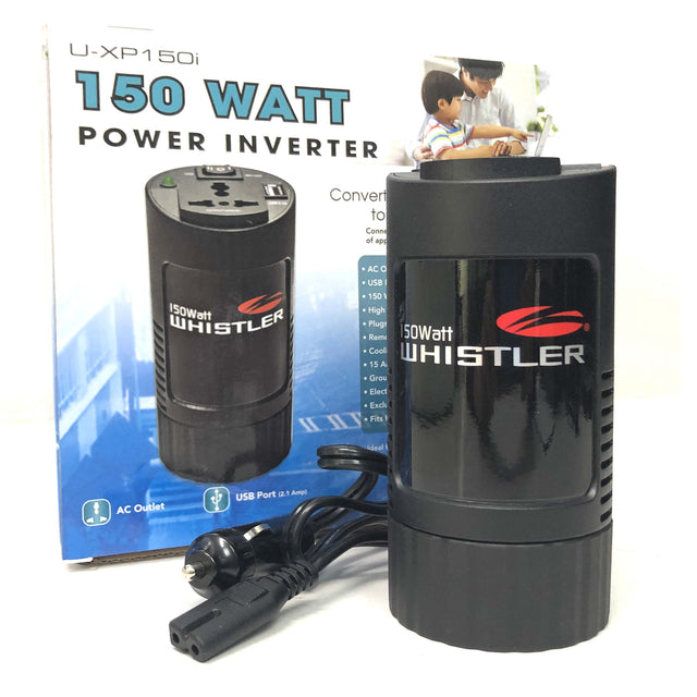Compact 150W Car Caravan Power Inverter 12V 240V AC DC Sine Wave Cup Holder