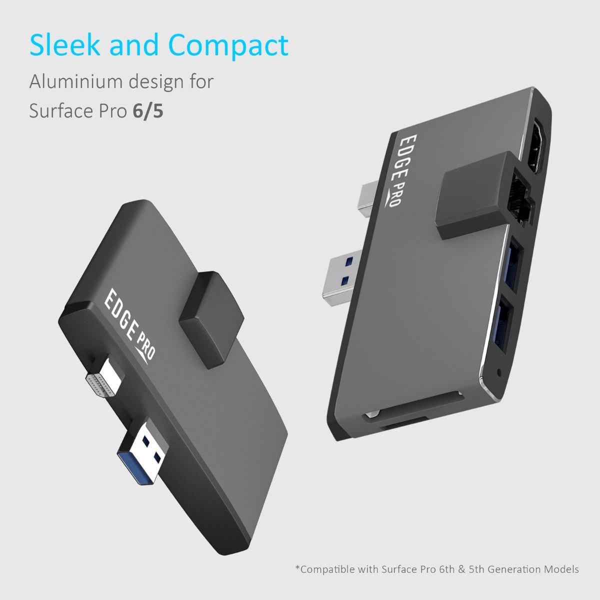 mbeat Edge Pro Multifunction USB- C Hub with LAN for - Surface Pro Gen 5/6