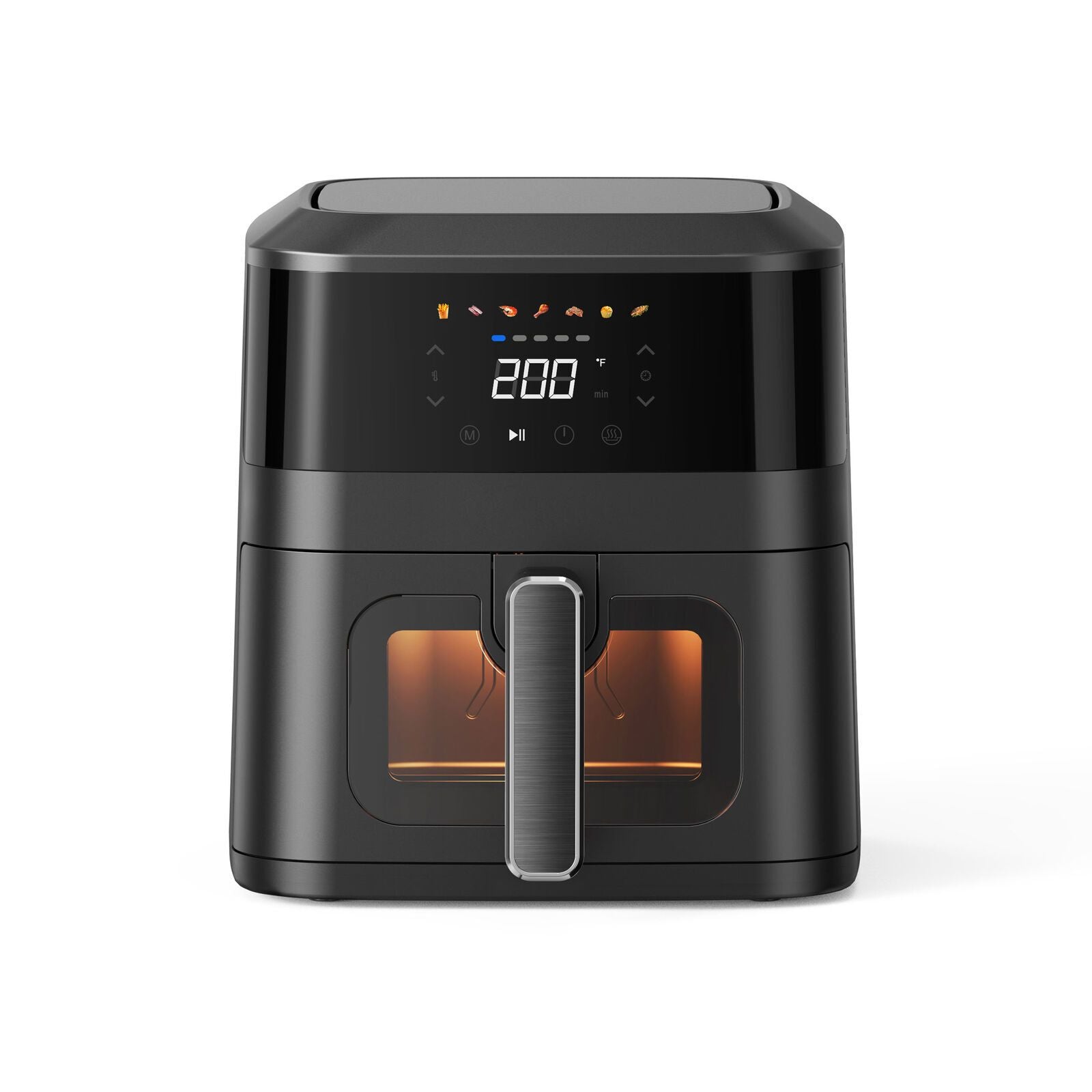 1400W 5L Non-Stick Digital Air Fryer with Clear Viewing Window