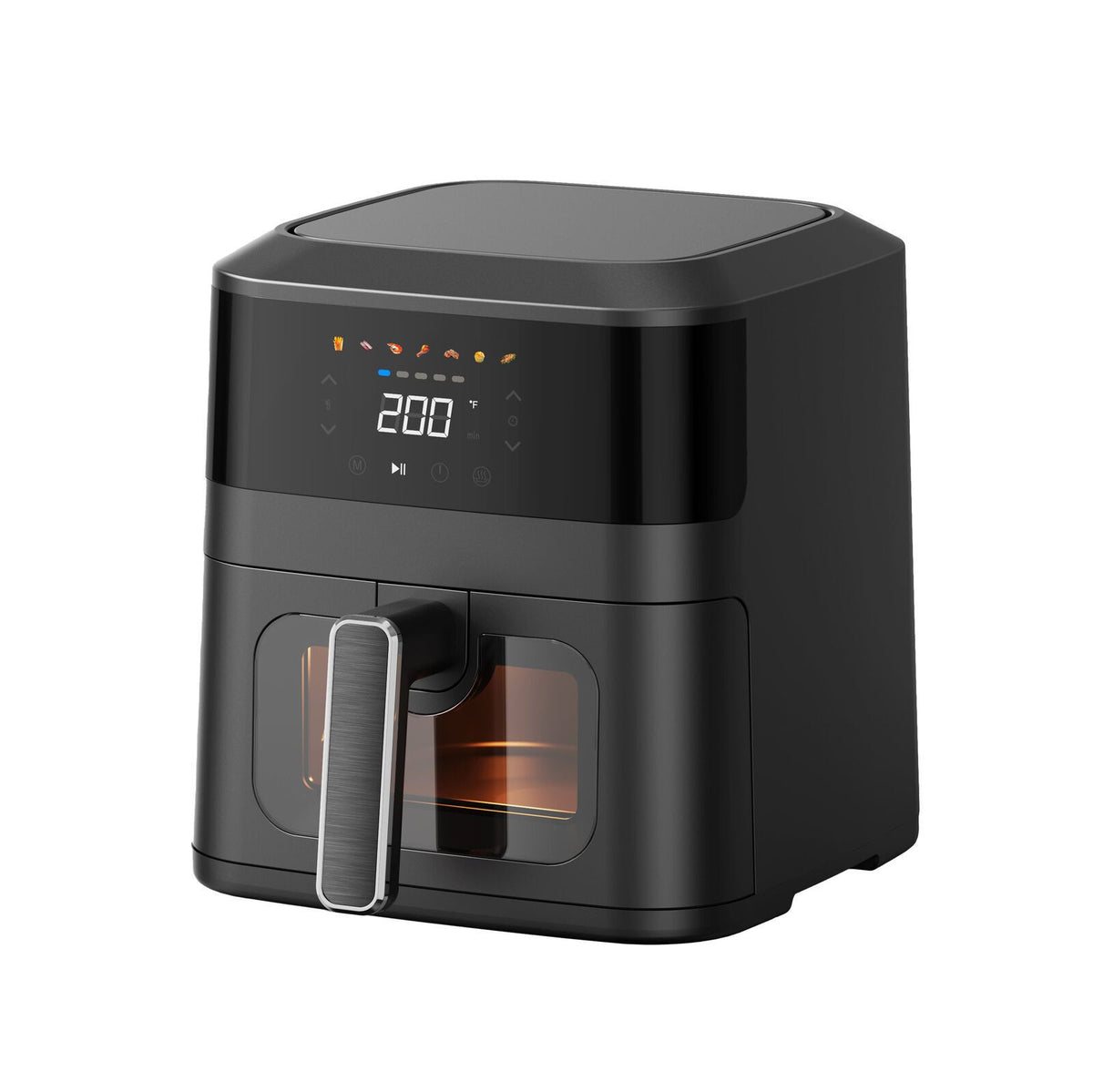 1400W 5L Non-Stick Digital Air Fryer with Clear Viewing Window