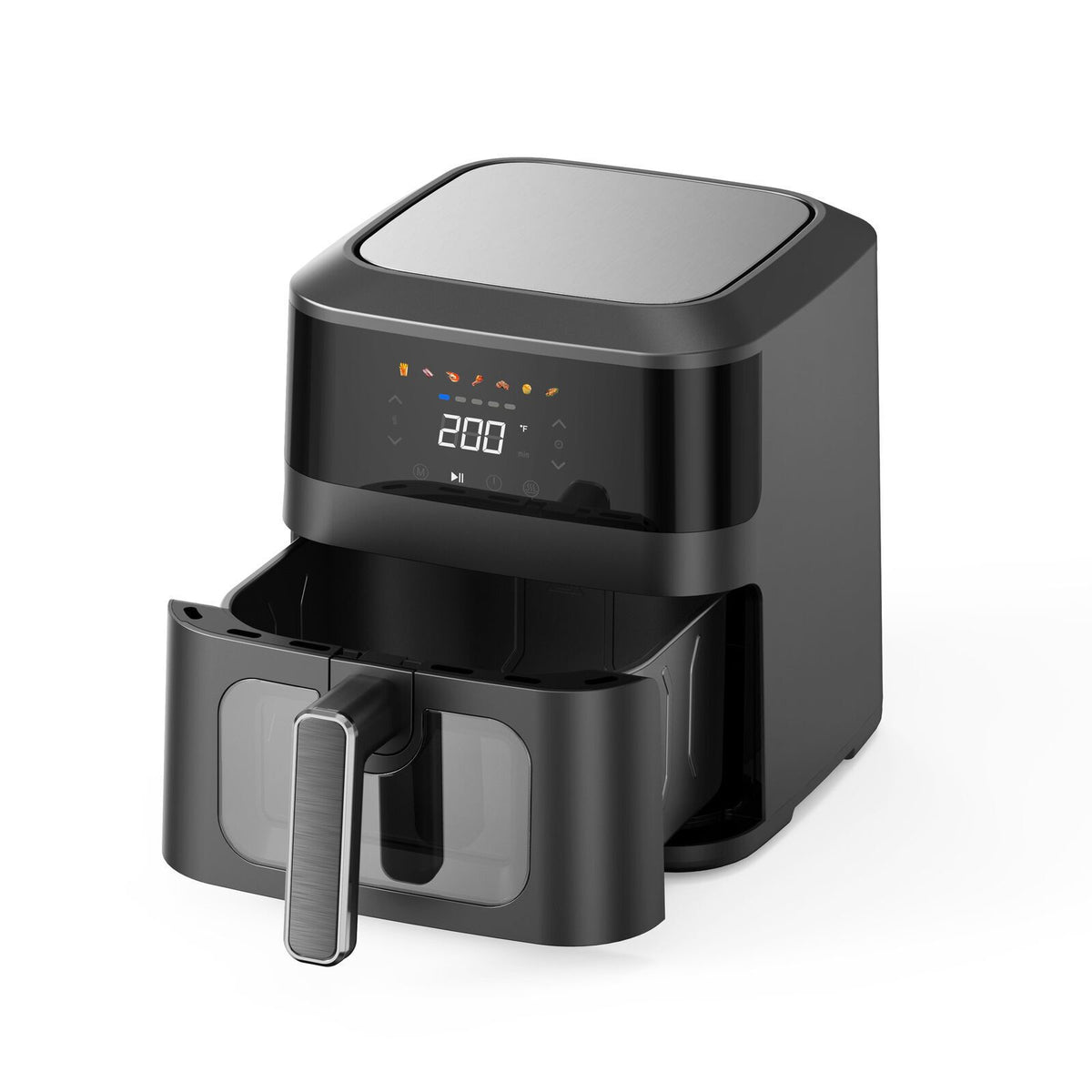 1400W 5L Non-Stick Digital Air Fryer with Clear Viewing Window