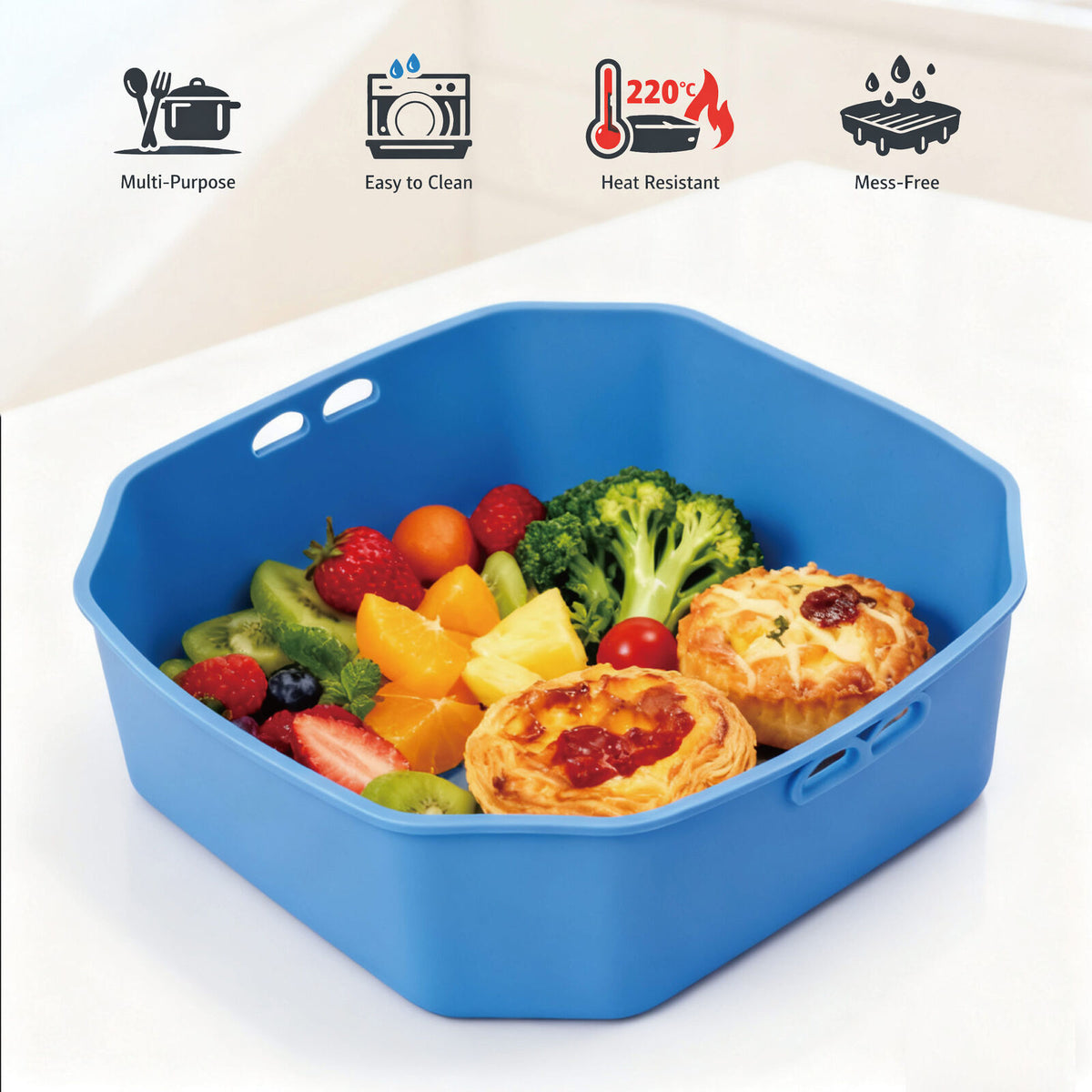 Air Fryer BPA - Free Multi - Purpose Silicone Liners, 2 - Pack