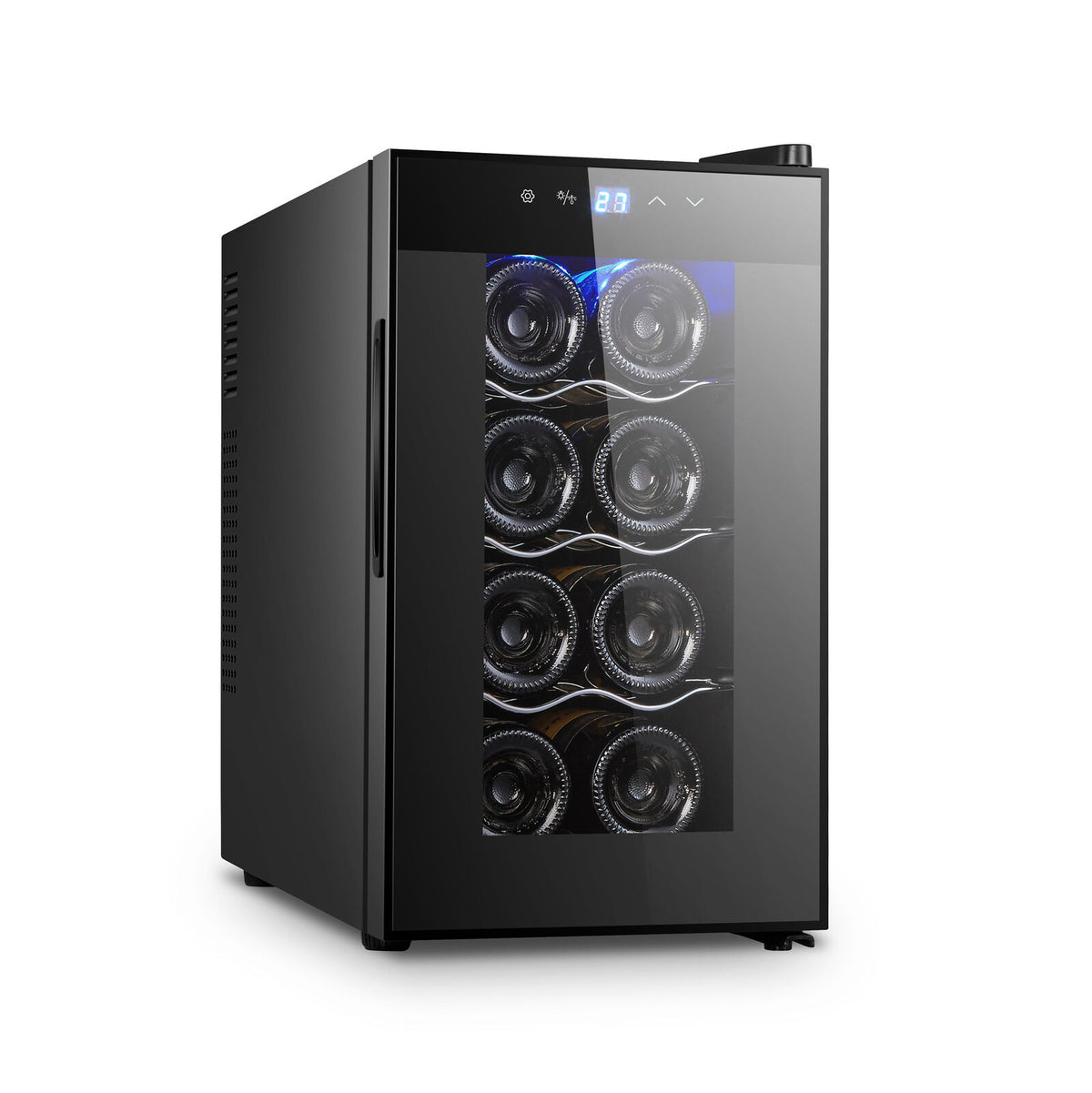 8 Bottle Thermoelectric Wine Fridge, 65W, UV Protected Glass Door - V196-BF8