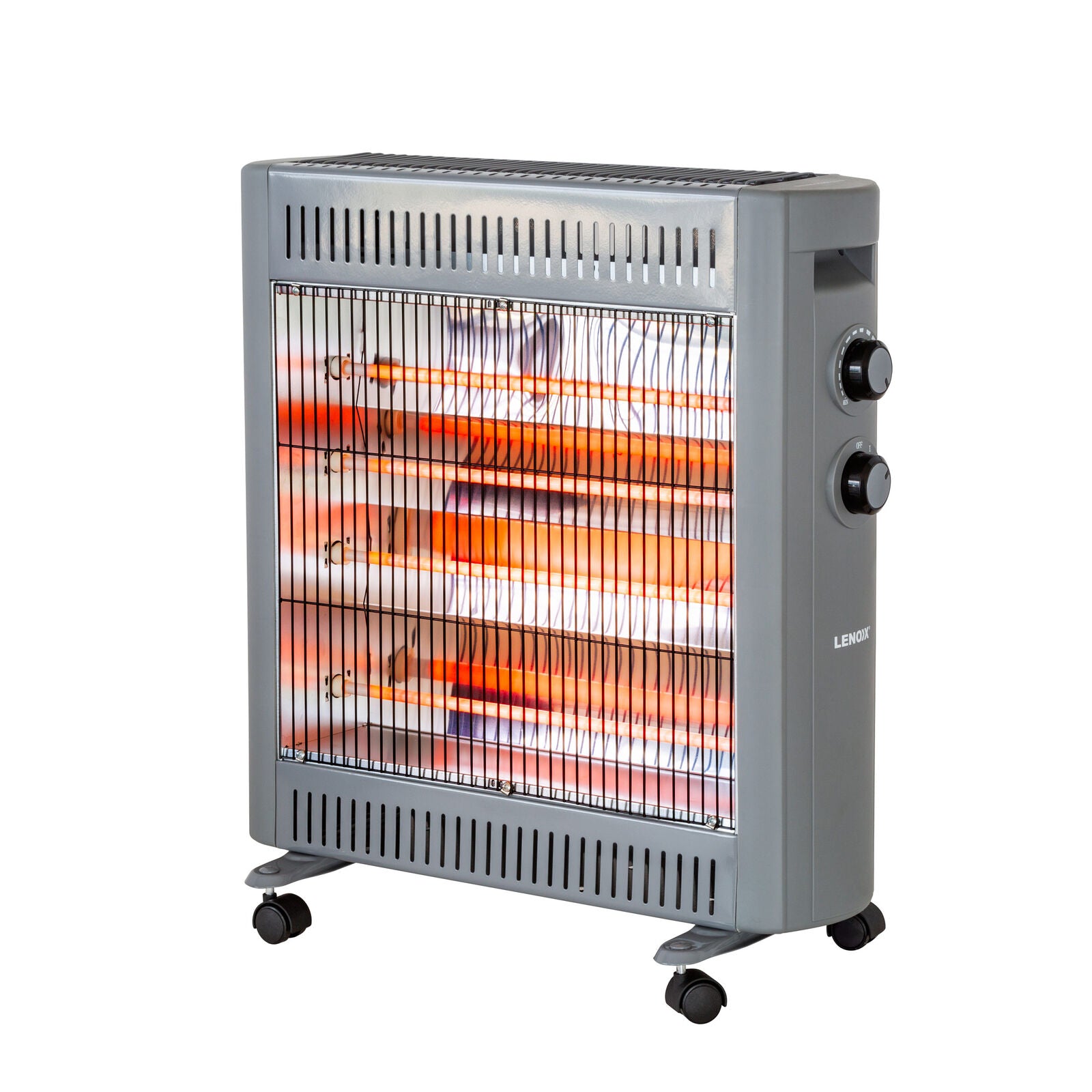 2200W Quartz Infrared Radiant Heater with Adjustable Thermostat and 2 - and 2