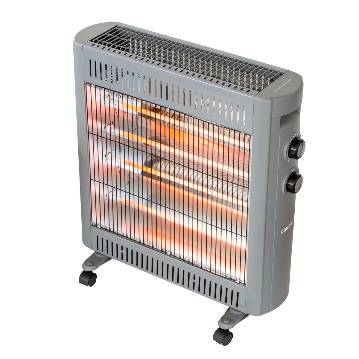 2200W Quartz Infrared Radiant Heater with Adjustable Thermostat and 2 - and 2