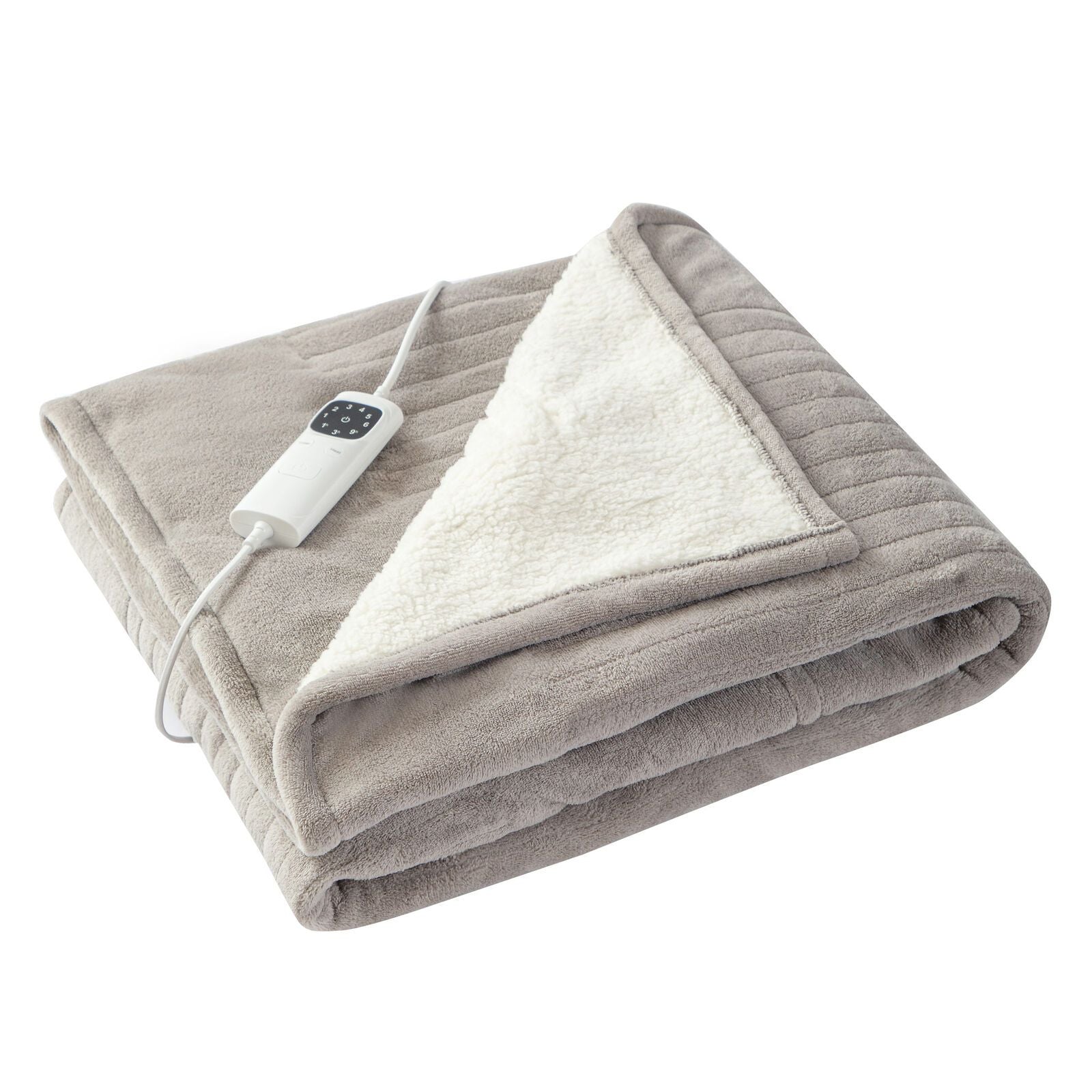 Heated Throw Blanket, Soft Double-Sided Fleece with Adjustable Heat Settings