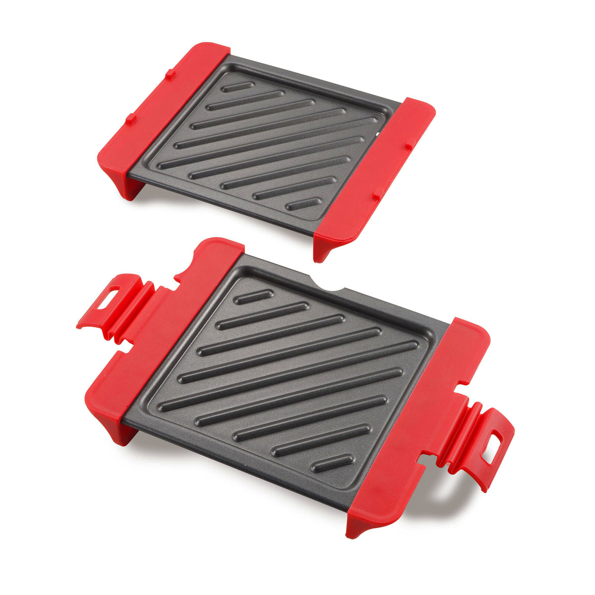 Compact Microwave Sandwich Maker Non - Stick Grill Plates for Quick Meals at