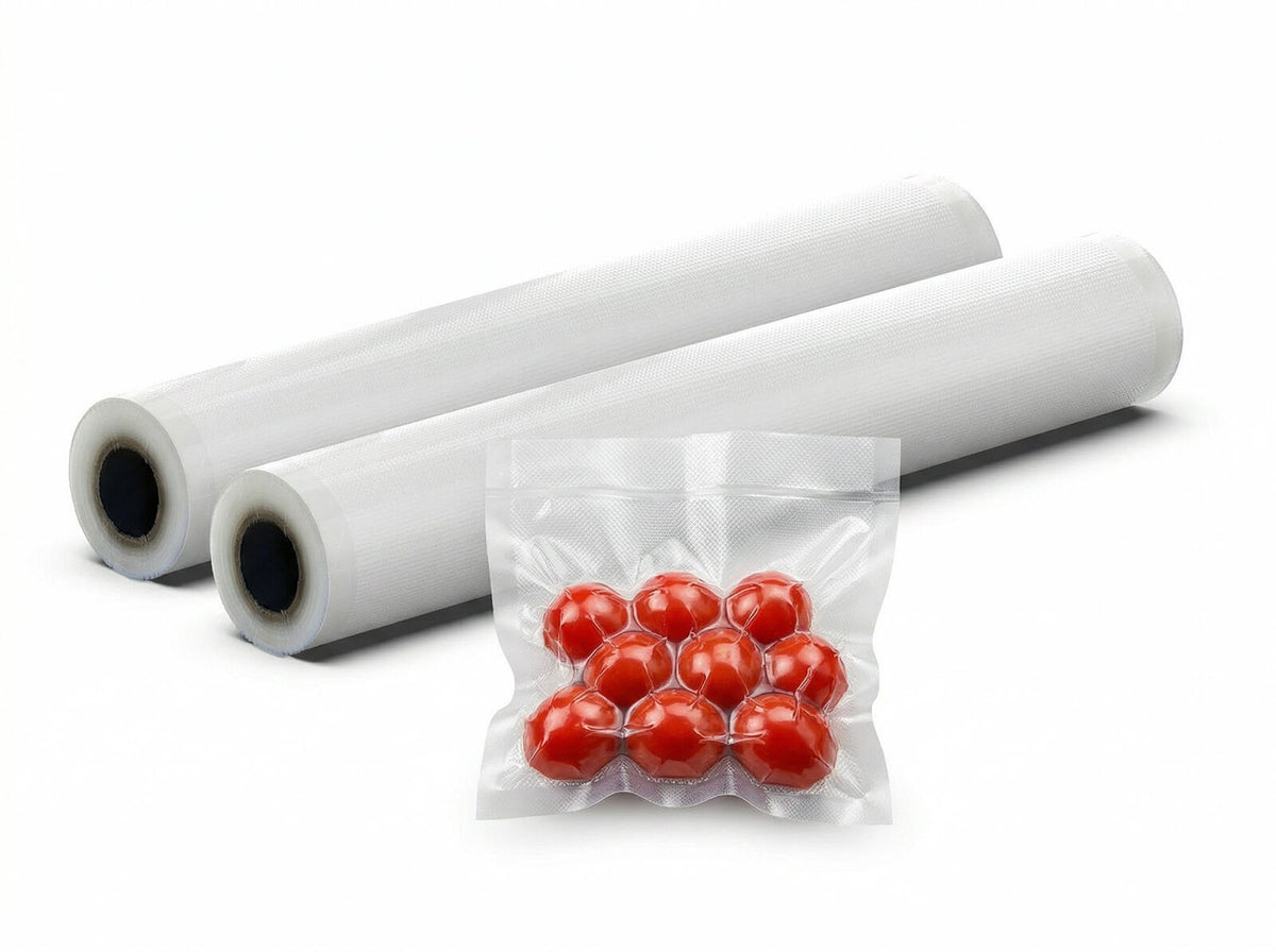Vacuum Sealer Bags for Fresher Food (28cm) 2 - Pack of Rolls