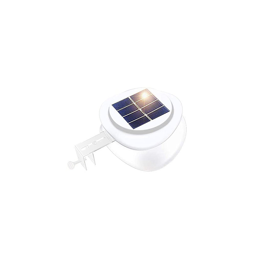 Solar Light (1 - Piece, White) w/ Screw & Mount, Energy - Saving