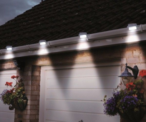 Solar Light (6 - Piece, White) w/ Screw & Mount, Energy - Saving