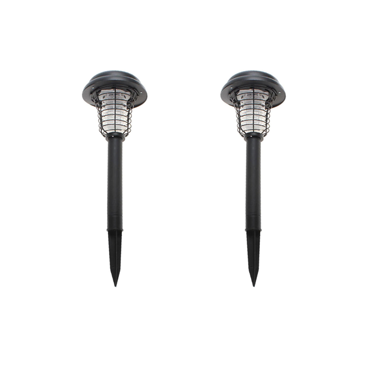 Lenoxx Wireless Solar - Powered Mosquito Killer Lamp (2 - Piece, Black)