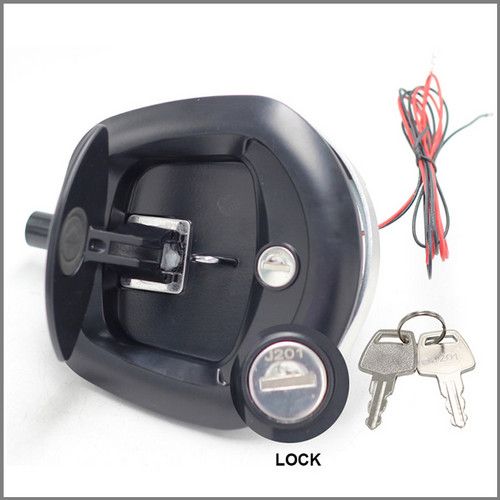 2 pcs Tail T Handle Lock Compression Latch Black For Trailer Ute Canopy Toolbox