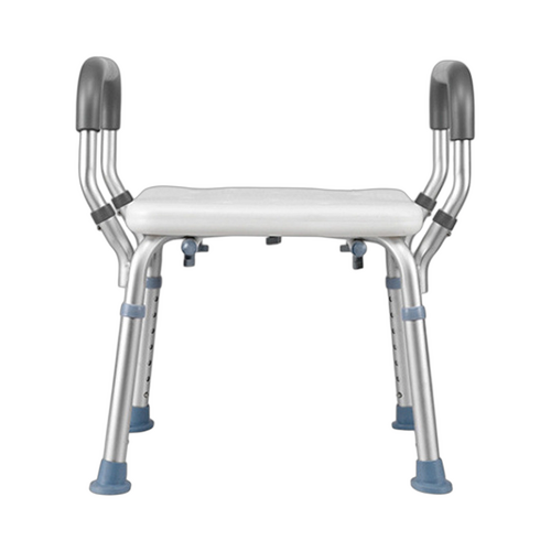 Adjustable Shower Chair Bath Seat Heavy Duty Bathtub Armrests Bench Bathroom