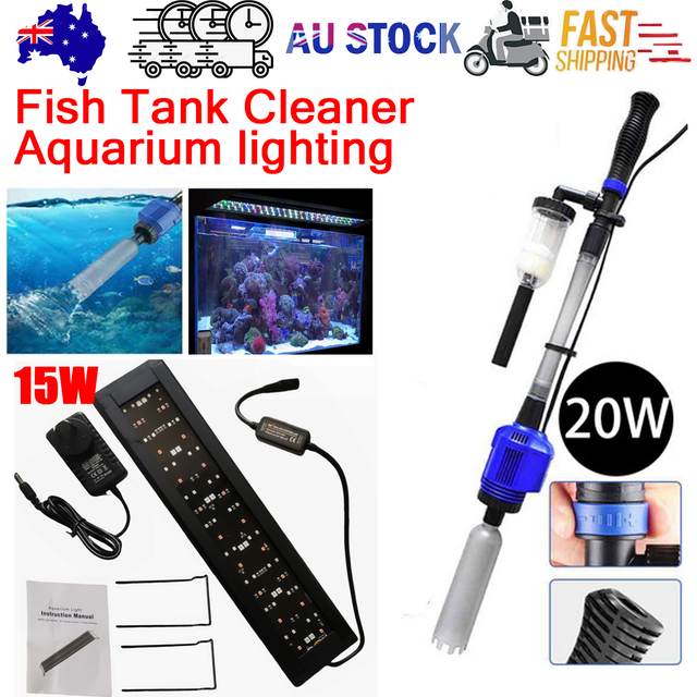 Aquarium cleaner 20W 1000L/H &15W/ 66LED shell bracket 40CM/28-button control