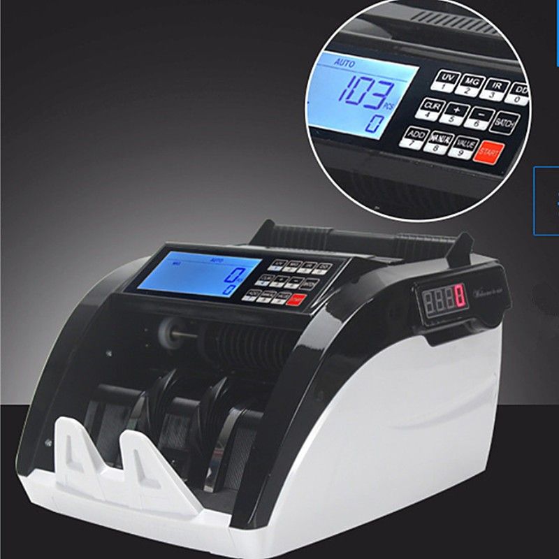 Australian Note Bill Money Cash Counter Machine with Value Count 4" LED Display