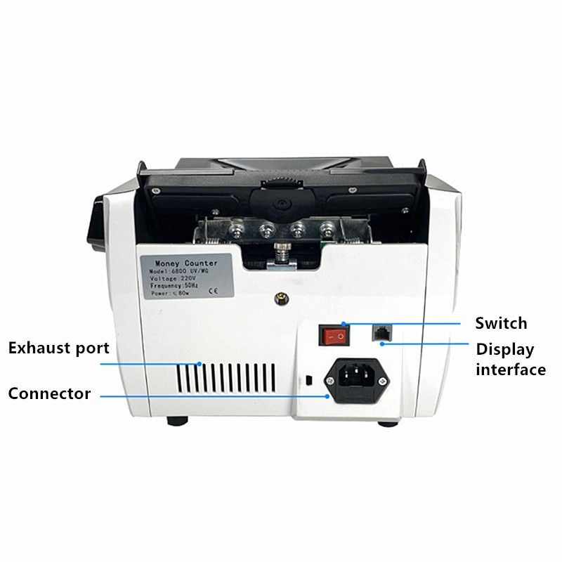 Australian Note Bill Money Cash Counter Machine with Value Count 4" LED Display