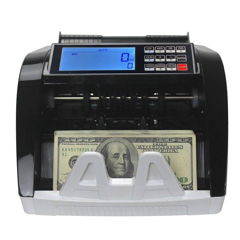 Australian Note Bill Money Cash Counter Machine with Value Count 4" LED Display