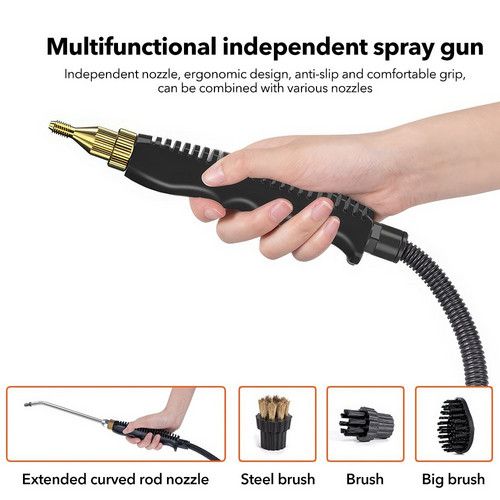 4000W Steam Cleaner Brush High Temperature Pressure Clean Steam Mechine AU Plug orange