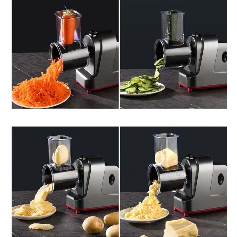 MAX 1200W Electric Cheese Grater Salad Maker With 5 Different Shapes of Blades AU