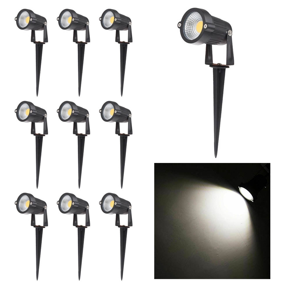 10PCS 12V LED Waterproof Outdoor Garden Spotlights Landscape Light Flood -