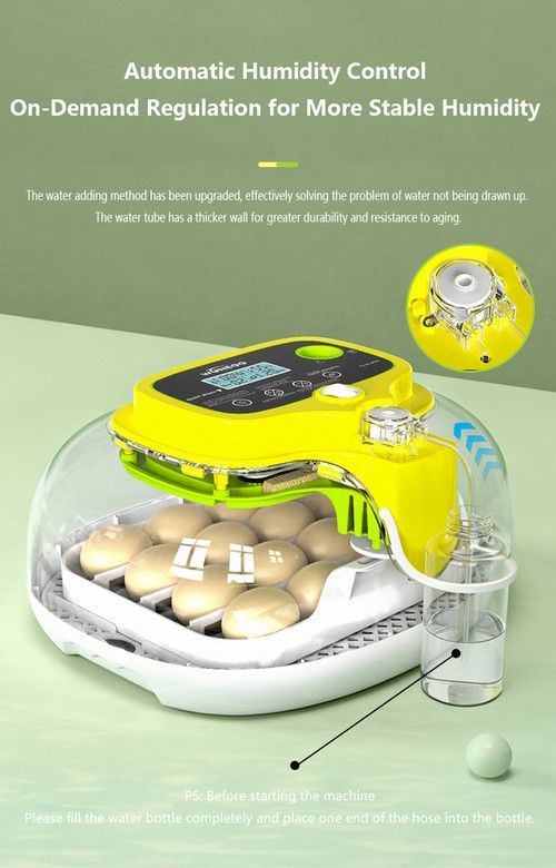 Automatic Egg Incubator 16-30 Eggs Chicken Duck Poultry Hatcher Breeder Candler