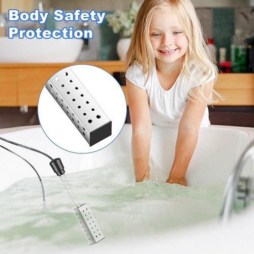Portable Electric Immersion Water Heater Boiler &Thermostat Auto Shut off 2500W